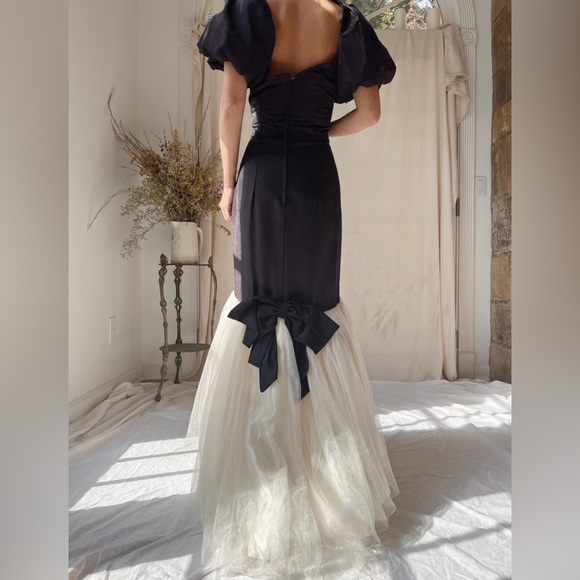 RARE VINTAGE Grossgrain and Tulle Dress - M - Picture 6 of 10